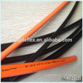 Manguera de nailon trenzada de poliéster flexible negro / azul / naranja de 1/4 pulgada SAE100R7 / R8